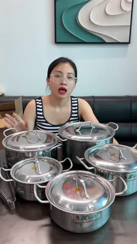 BỘ 5 NỒI INOX KLINS #noiinox #xoongnoi #klins 