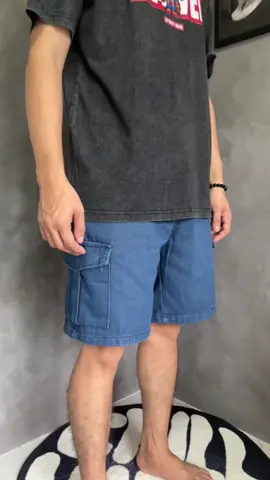 Cargo denim short! #shorts #denim #denimshorts #cargoshorts 