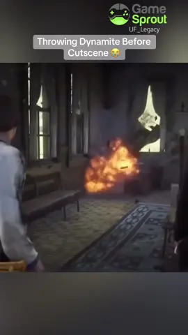 Throwing Dynamite Before Cutscene 😭 #reddeadredemption2 #rdr2 #dynamite #epicgaming #rpg 