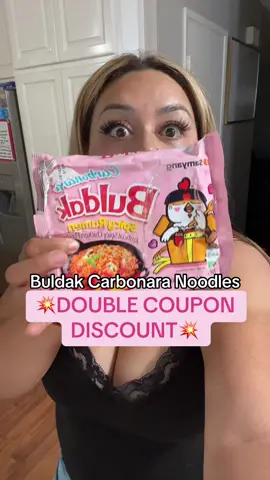 Buldak Carbonara Noodles are on a DOUBLE DISCOUNT AND FREE SHIPPING RIGHT NOW!!!  #buldak #tiktokshop #tiktokshopfinds #flashsale #noodles 