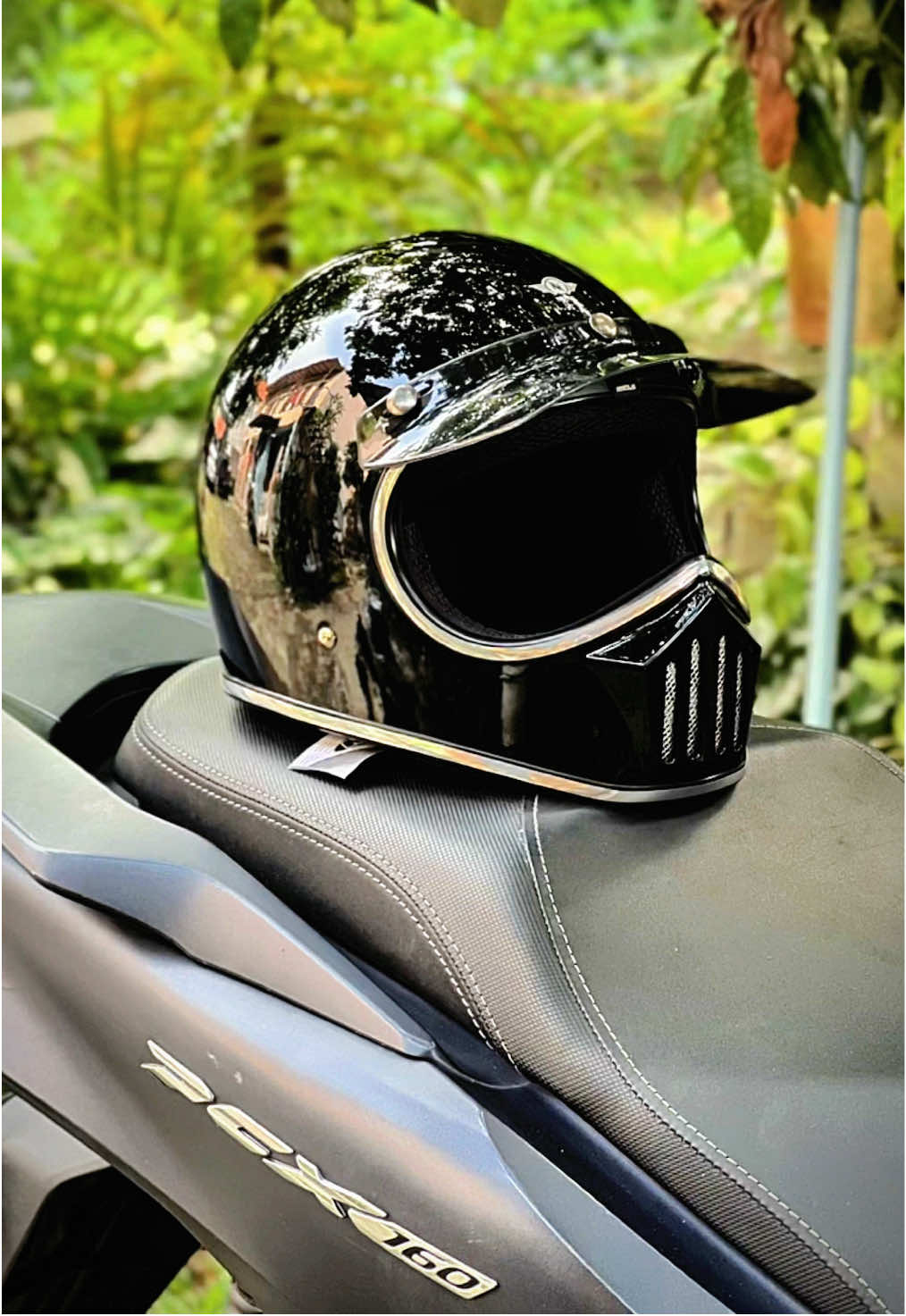 HELM CAKIL LIST CROME🤠 #helmcakil #niels #helmsni #helmetloverindonesia #fyp 