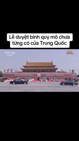 Lễ duyệt binh quy mô chưa từng có của Trung Quốc Các hoạt động kỷ niệm 80 năm Ngày Chiến thắng phát xít Nhật trong Thế chiến II tại Trung Quốc sẽ chính thức diễn ra từ 9h sáng 3/9 ở Quảng trường Thiên An Môn, Bắc Kinh, với điểm nhấn là lễ duyệt binh quy mô lớn. #trungquoc #xuhuong 