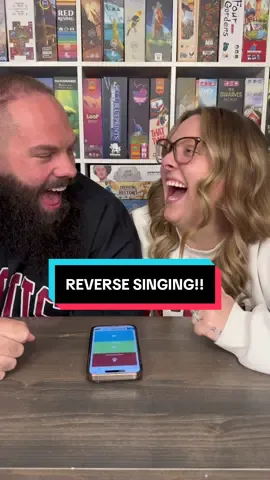 This is Hilarious 😆 Reverse Singing! #challenge #funny #couple #comedy 