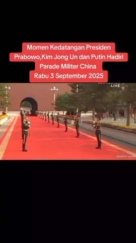 Penuhi Undangan Presiden Xi Jinping Presiden Prabowo tiba di Beijing China Untuk menghadiri Parade Militer China Rabu 3 September 2025 #prabowo 