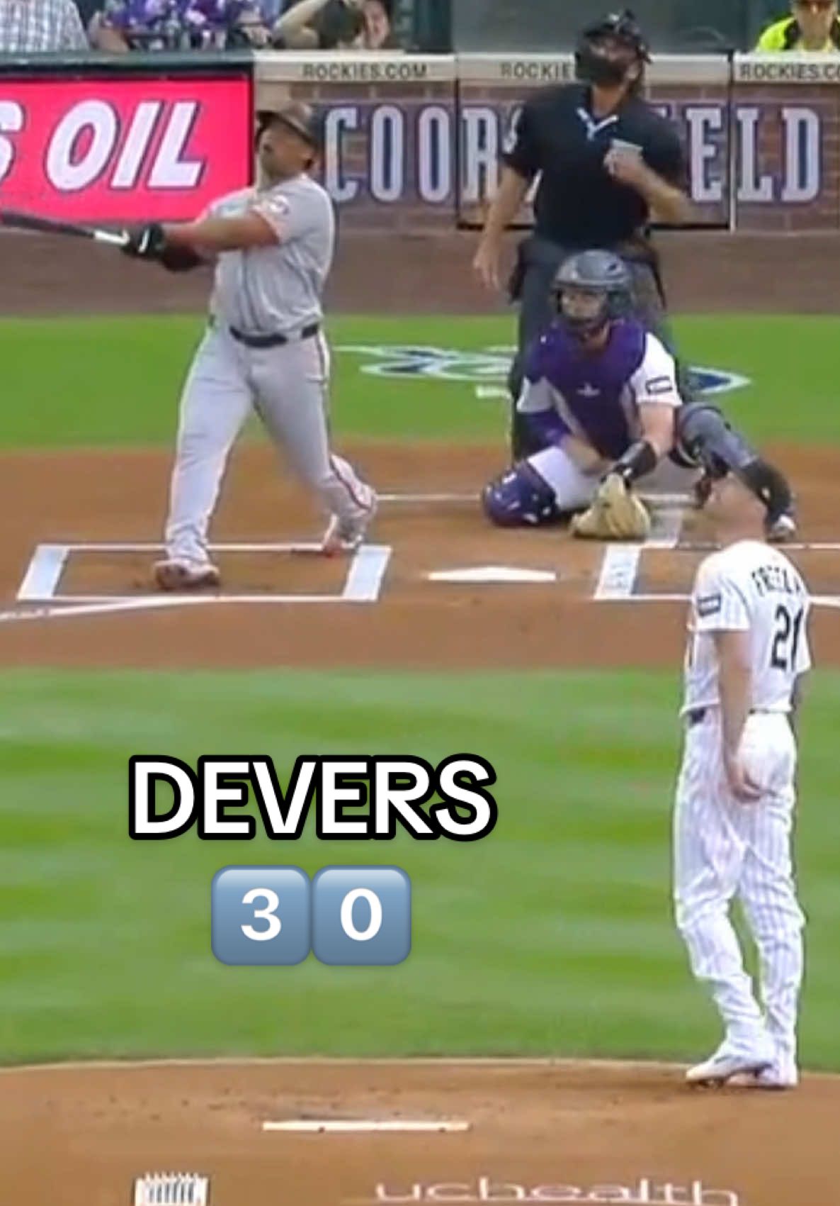 Rafael Devers’ 30th home run of the season was a real show-stopper 😳 #MLB #Baseball #SFGiants 
