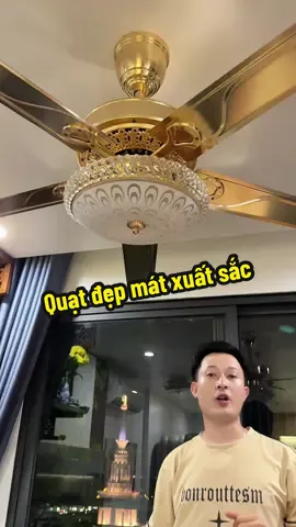 Quạt trần bắt mắt đẹp sang quan trọng là động cơ đồng rất bền mát và BH 6 năm #quat #quattranden #quattran #xuhuong #nhanuytin88 