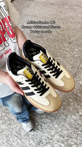 So cute for fall! “Adidas samba Og Cream Sand Strata Fall shoes”🔥#adidas#sneakers #shoes#fyp#tiktokshopmademebuyit #cool#samba #fashion 