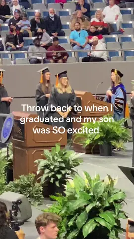 Every time I watch this video, I cry. Anytime I consider going back for another degree  I always think about how excited he was when I graduated, because he was so glad I wouldn’t be spending any time doing homework anymore. If I ever go back, it will be when he’s older. He was only 6 then 😭 #graduation 