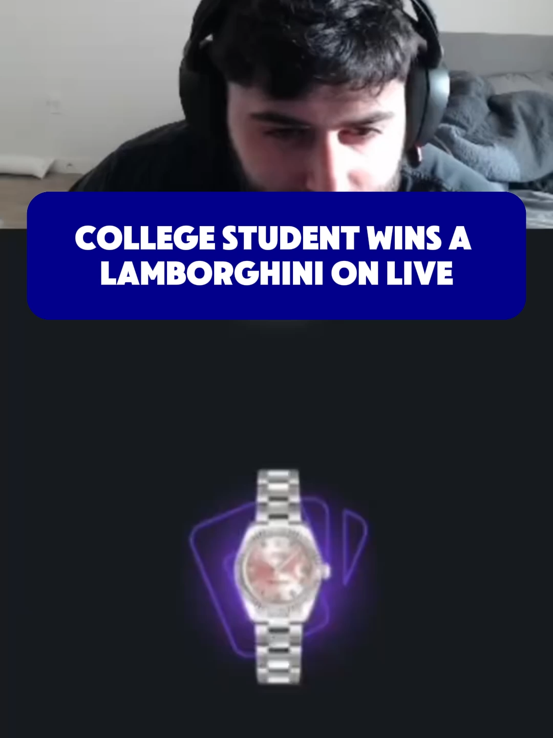 COLLEGE STUDENT WINS A LAMBORGHINI ON LIVE #paratii #packdraw #fyp