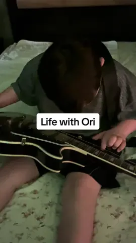 I’ve been calling this kid a rockstar his whole life… turns out I was just predicting the future. 🎸✨ #LifeWithOri #guitar #rockstar #specialneedsmom #fyp 