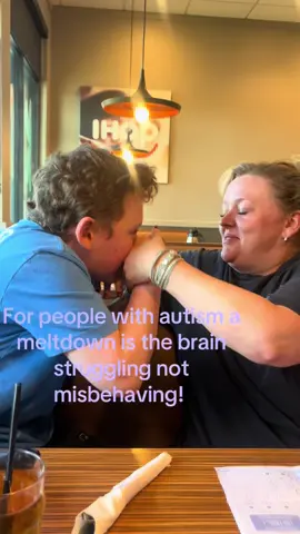 This is what non verbal autism looks like. For extreme autism they aren’t misbehaving they are having a meltdown due to there brain struggling. My Besty is a hero! #happytuesdays #hanksfriends #autism 