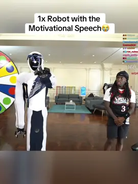 1x Robot with the Motivational Speech😭#kaicenat #mafiathon3 #clips 
