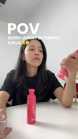 Tetap pake set it setting spray madame gie walaupun mood gak nentu😘😘🫶🏻 #madamegie 