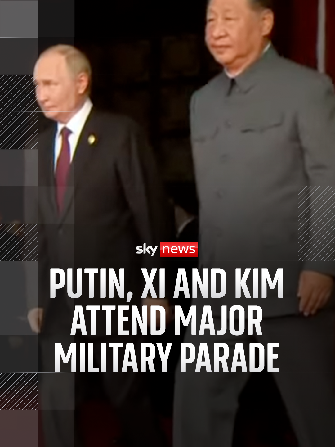 #VladimirPutin and #KimJongUn joined #Xi Jinping for a massive #militaryparade in #China