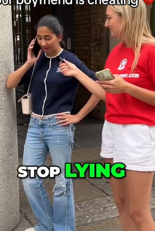 Girl finds out her boyfriend is cheating mid-interview :( At least she found out sooner rather than later with cheater scanner  #cheatersgettingcaught #trustissues #boyfriendtest #Relationship #cheating 