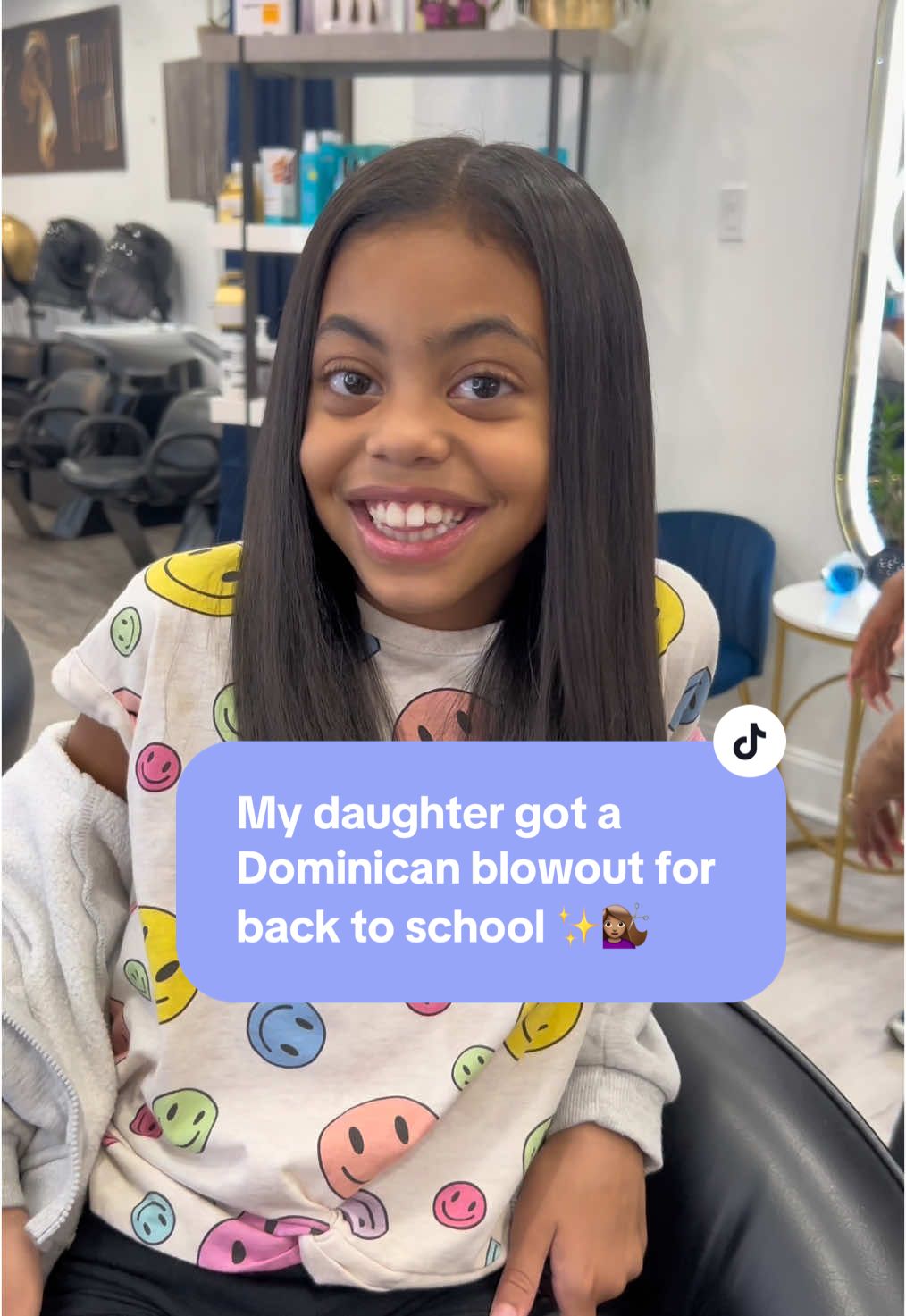 Back to school ready 🎒✨ Took my daughter to Elizabeth Hair Salon in Brooklyn for a trim + Dominican blowout 💇🏽‍♀️ Her curls are still healthy, but this is the last blowout until December 👀  📍8124 5th Ave Brooklyn, NY 11209  #dominicanblowout #dominicansalon #nycblowout #cheapblowout #nychairstylist #nychairsalon #curlycut 