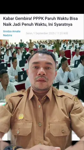 PPPK Paruh Waktu akan ditingkat menjadi penuh waktu dengan cara ini. #bkn #kemenpanrb #pppk #asn #kemendagri 
