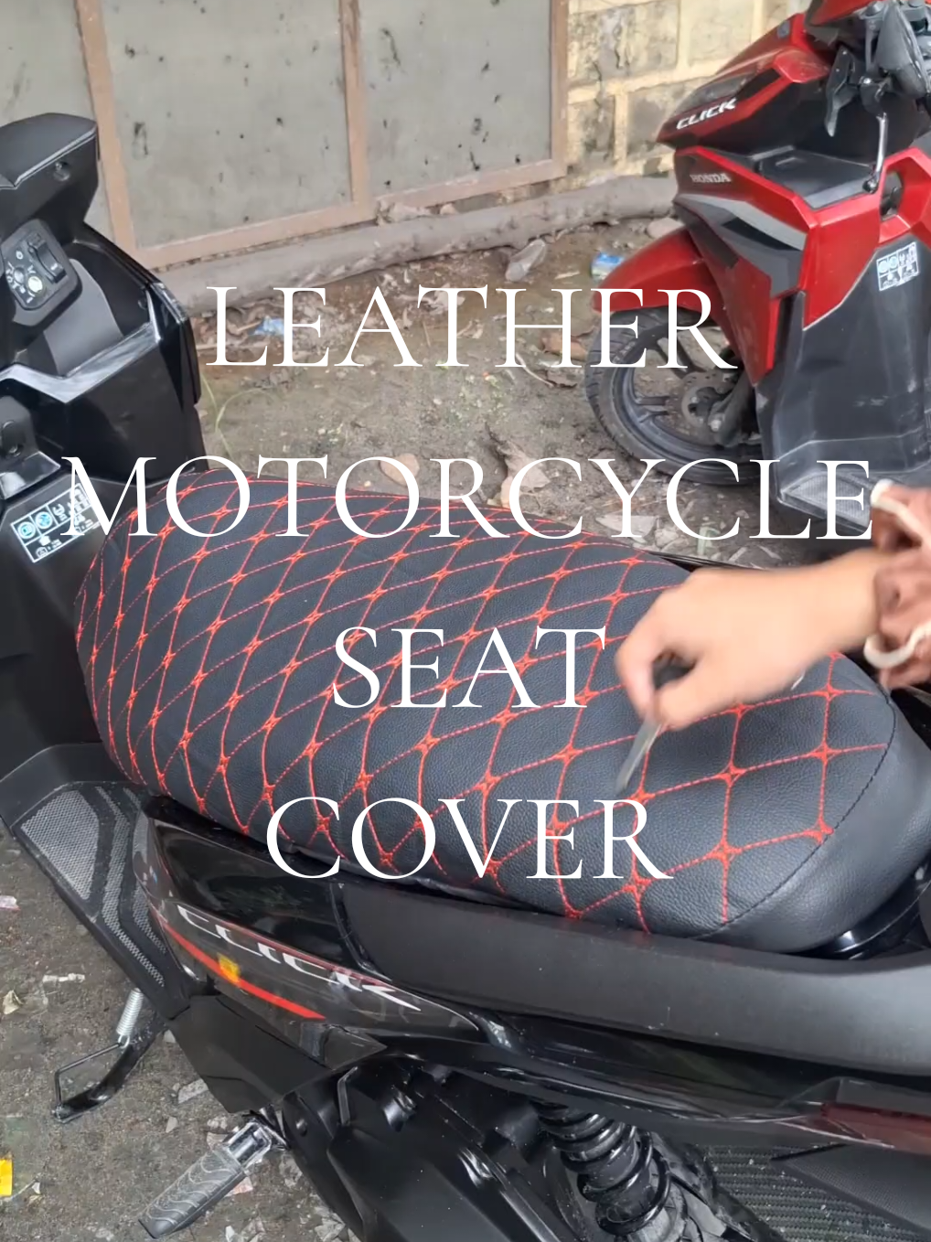 kahit anong kalmot ng pusa dyan di protektado ang upuang ng motor mo! #motorseatcover #leatherseatcover #seatcover #motor 