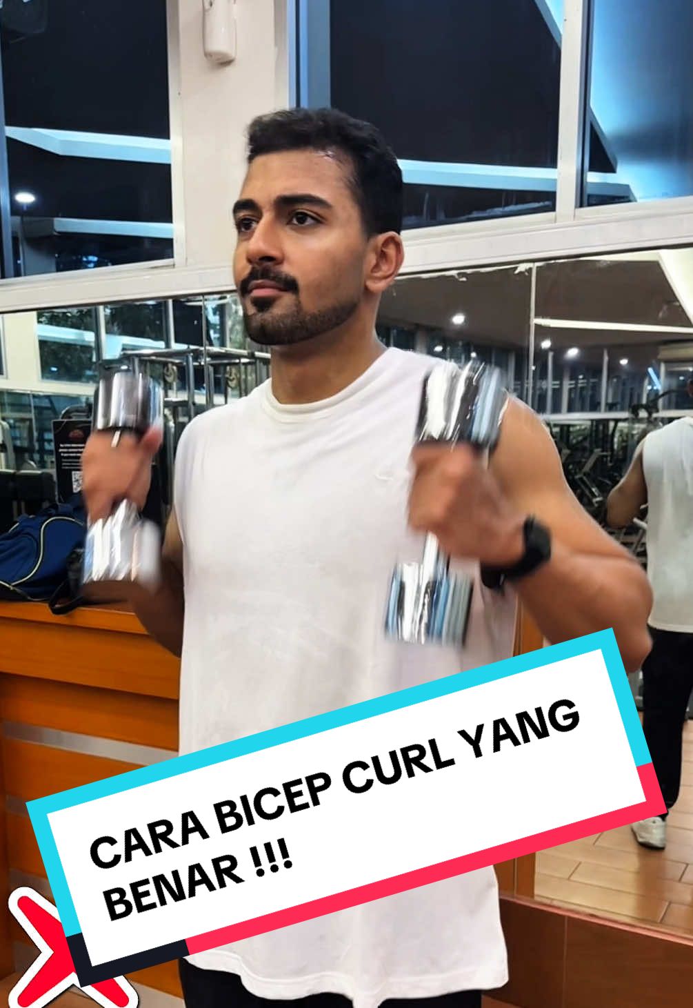 Hai guys, jadi ini cara bicep curl yang benar!!! Stay Healthy, Stay Blessed!! #gym #fyp #motivation 