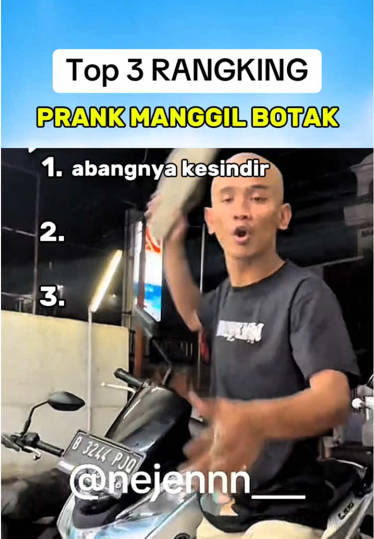 top 3 prank manggil botak didepan orang botak #fyp #prank 