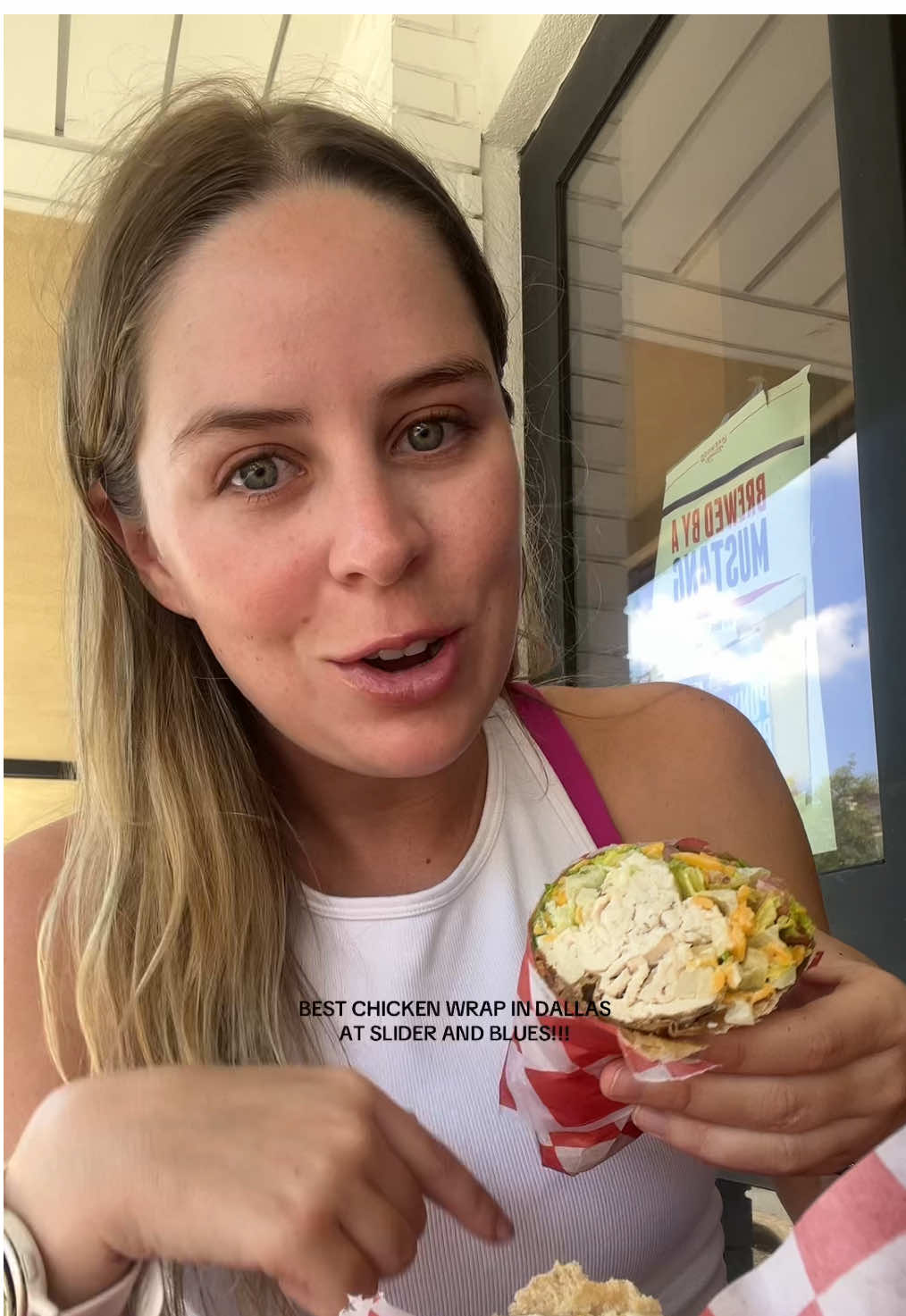 If you live in Dallas and are craving a chicken wrap, this is the place>>>> #dallas #dallastexas #dallasfoodie #chickencaesarwrap #dallasrestaurants 