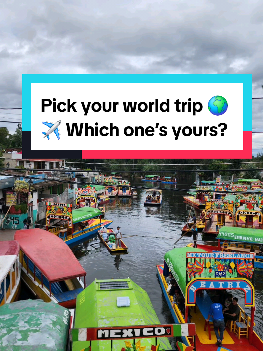 What trip are you choosing? 🌎 🌍 🌏   #fyp #travel #culture #backpacking #plane