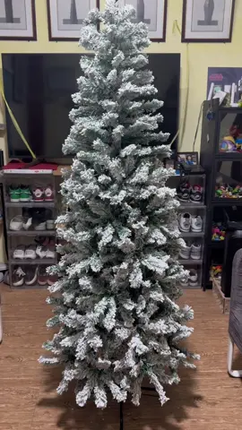 5/6/7/8ft Artificial Slim Christmas Tree #tiktok #tiktokviral #christmastree #christmas 