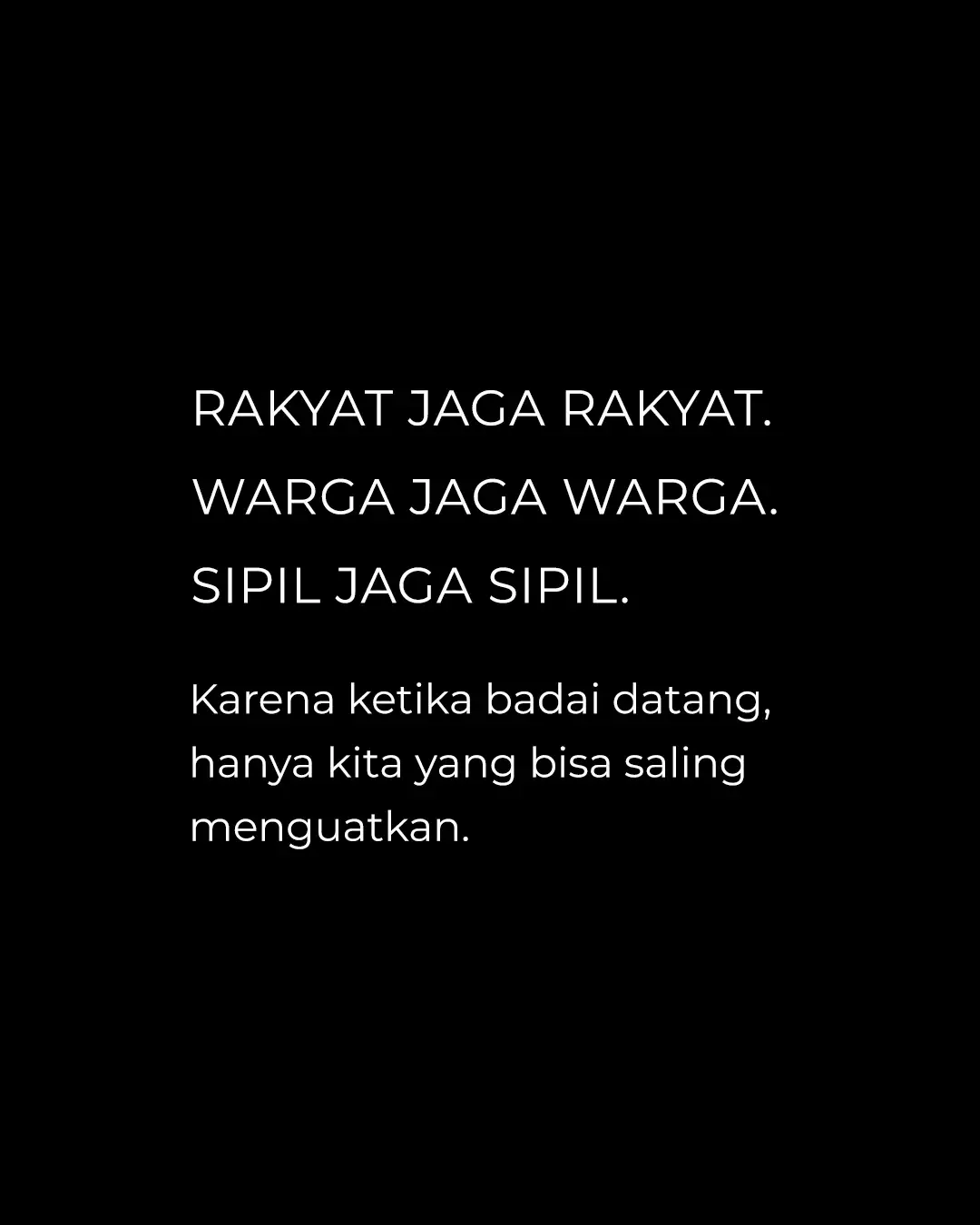 Peluk jauh..  Mari saling jaga & saling peduli satu sama lain 🩷💚