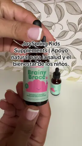 JoySpring Brainy Brocc, Detox Zee y Gluta Guard – Suplementos naturales para niños a partir de 3 años. #JoySpringKids #SuplementosInfantiles #SaludNatural #BienestarInfantil #CrecimientoSaludable   