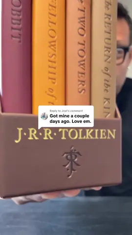 Replying to @Joel They turned The Hobbit and The Lord of the Rings into this deluxe pocket-sized boxed set? COME ON. Faux leather. Gold foil. Tiny and powerful — like Bilbo with a backpack. You bet your second-breakfast-loving bootie I grabbed one. This isn’t just a set — it’s a portable piece of Middle-earth. #LordOfTheRings #TheHobbit #TolkienBoxSet #BookTok #tiktokshopcreatorpicks 