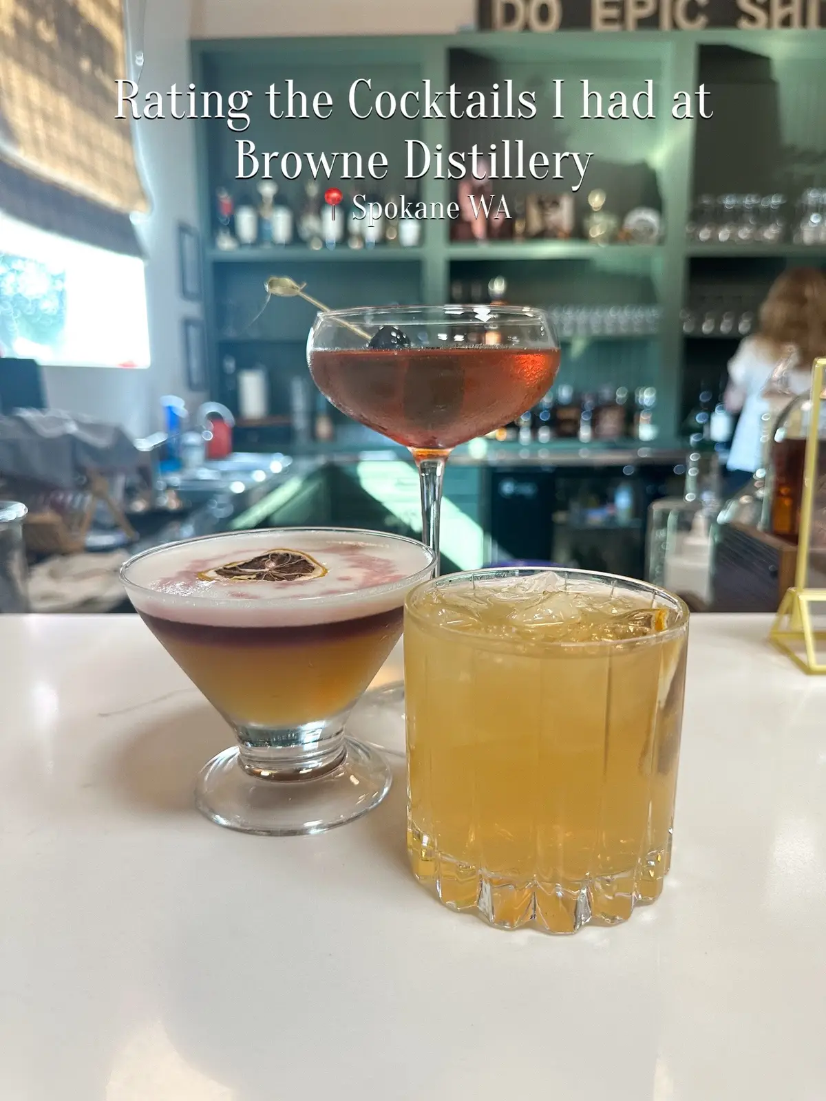 Rating the cocktails I tried at Browne Distillery in Spokane, WA! These unique cocktails were very PNW inspired and just delicious. I definitely went out of my comfort zone to try everything and I’m so glad I did! Should you have a hankering yourself, Browne will be at the @Spokane County Interstate Fair starting this weekend! I love supporting local in any way I can and this is the perfect way to get a taste of the inland nw! #ratingcocktails #cocktails #spokane #spokanewashington #fancycocktails 