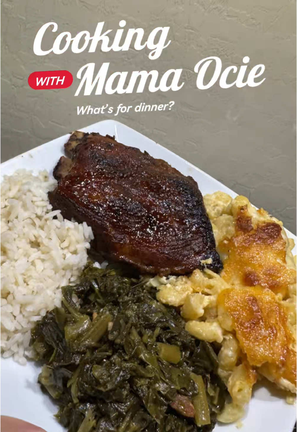What did yall have for dinner??We had Ribs, Macaroni, Greens, and Rice. Cleaned the plate. Not really, this was a heavy meal. It was good though.  @Weber Seasonings @Kroger @Lawry’s Seasoning @Private Selection @McCormick Spices 