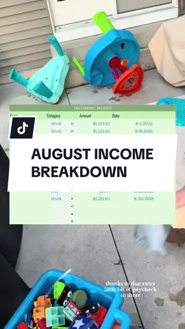 August income breakdown ! 💫💰😇 #income #money #incomestreams #incomeopportunity #incometips 