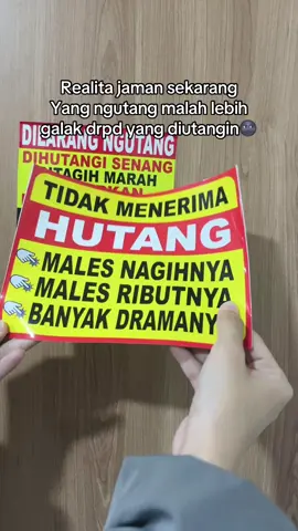 Betul apa betul?🤣 #stiker #dilaranghutang 