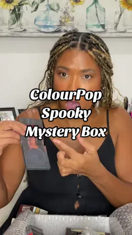 I miss doing unboxings 😂 I need y’all to always witness my first reactions to things… especially this @ColourPop Cosmetics Spooky Mystery Box! I’m so excited to use all of these products👻 #strangerthings #colourpopxstrangerthings #colourpopmysterybox  #tiktokshopnewarrivals #cpshadowofsecrets 