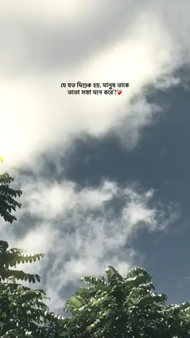 যে যত মিশুক হয়, মানুষ তাকে ততো সস্তা মনে করে'!❤️‍🩹 #foryou #bdtiktokofficial #vairal #fry #unfrezzmyaccount 