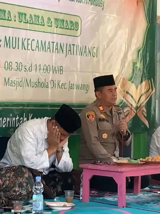 Kapolsek Jatiwangi Sosialisasikan Maklumat Kapolda Jabar