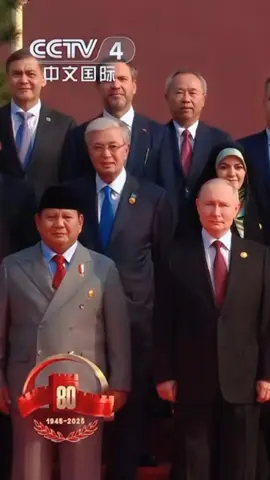 Sesi foto dalam acara parade militer China | Barisan paling depan 🔥 #prabowo  #president  #indonesia 