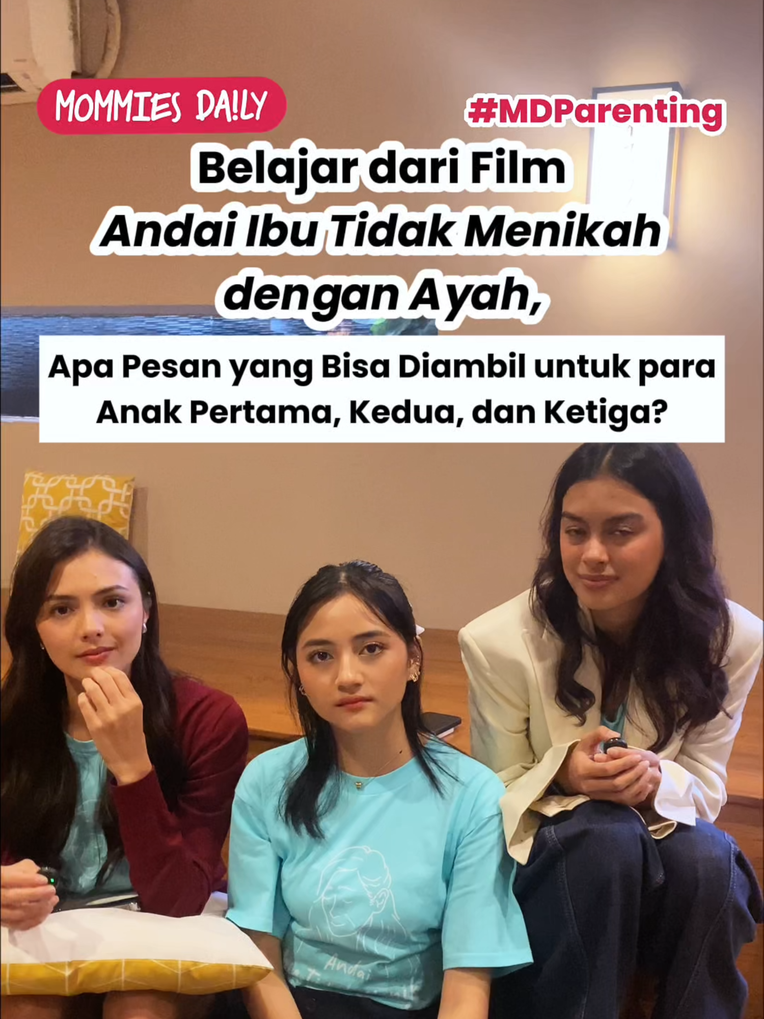 Belajar dari film Andai Ibu Tidak Menikah dengan Ayah, apa pelajaran yang bisa diambil dari POV anak pertama, kedua, dan ketiga? Simak jawaban para cast @amandacrawles @aliciaeva9 @nayshiiie.2 di sini, ya! ❤️ Jangan lupa saksikan film @andaiibu Andai Ibu Tidak Menikah dengan Ayah, mulai 4 September 2025 di bioskop kesayangan keluarga. 😉 #MDParenting #AndaiIbuTidakMenikahdenganAyah #AmandaRawles #EvaCelia #NaylaPurnama