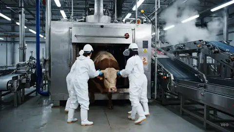 Ultra realistic Meat_factory #meat #cow #ai  #meatfactory #fypppppppppppppp @Jessica Is Back 