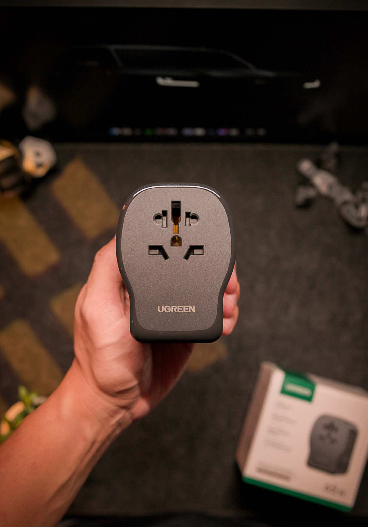 Struggle lagi kapag nagtra-travel? Iba-iba yung outlets. Good thing may UGREEN Nexodtotokwaniversal Travel Adapter. travel adapter + fast charger na rin. ✅ US, UK, DE, CN plugs — works almost anywhere ✅ 3 fast charging ports (2x USB-C, 1x USB-A) ✅ Up to 65W PD — fast charge phones, tablets, even some laptops ✅ GaN tech + temp control — safer, cooler, more efficient ✅ Use ports + socket at the same time Perfect all-in-one travel essential. #TravelAdapter #TravelTech #FastCharging #UGREEN #totokwa