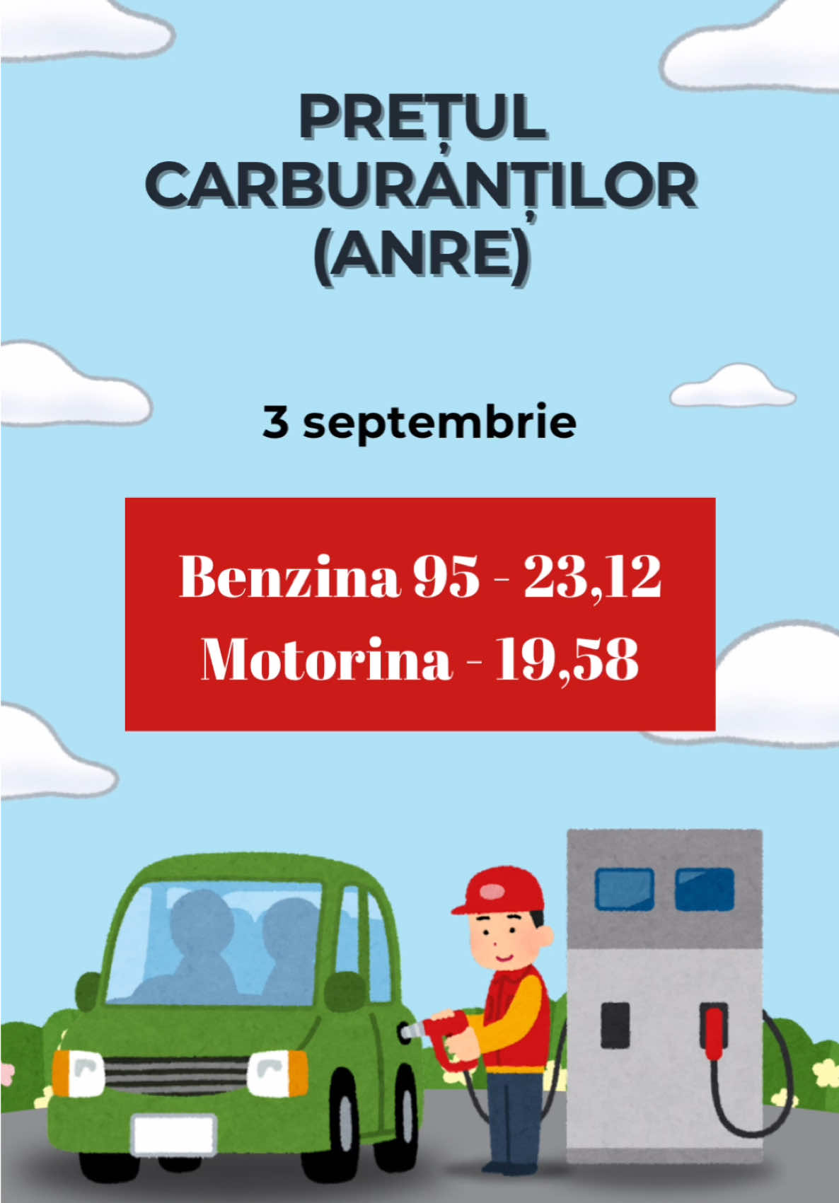 Scumpiri la pompă. Noile tarife majorate pentru 3 septembrie #nordnews #carburanti #pret #diesel #motorina 