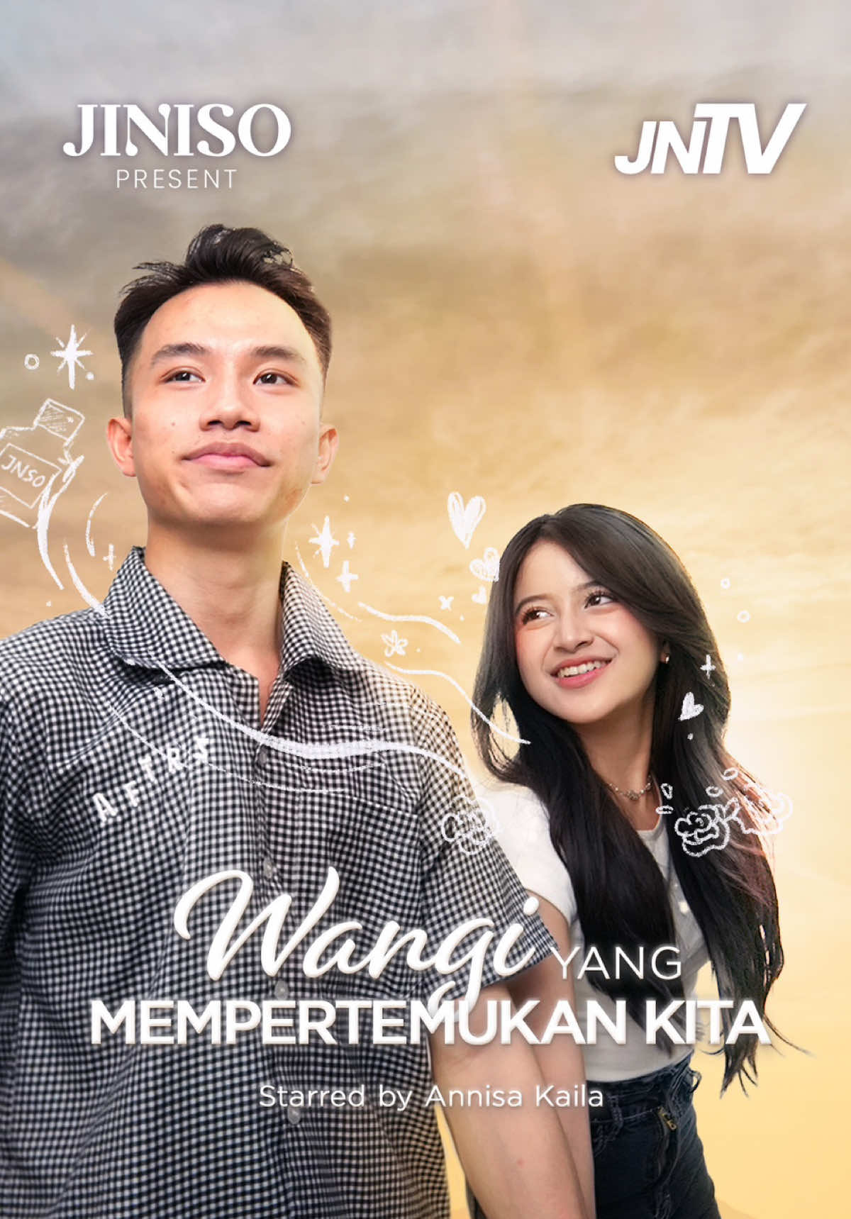 Saat sejak pertama bertemu denganmu, aku melihat ada hal yang menarik dari wangi parfume itu, seperti ada yang memikat hati.😍 Apakah ini dinamakan pelet wangi yang memikat? #JINISO #promoguncang99 #gajiansale #JNTV #JNTVDrama 
