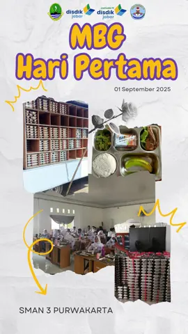 Video kiriman dari SMAN 3 Purwakarta. Makan Bergizi Gratis untuk masa depan cerah! 🌟🍴 #MBG #MakanBergiziGratis #SekolahSehat #sman3purwakarta 