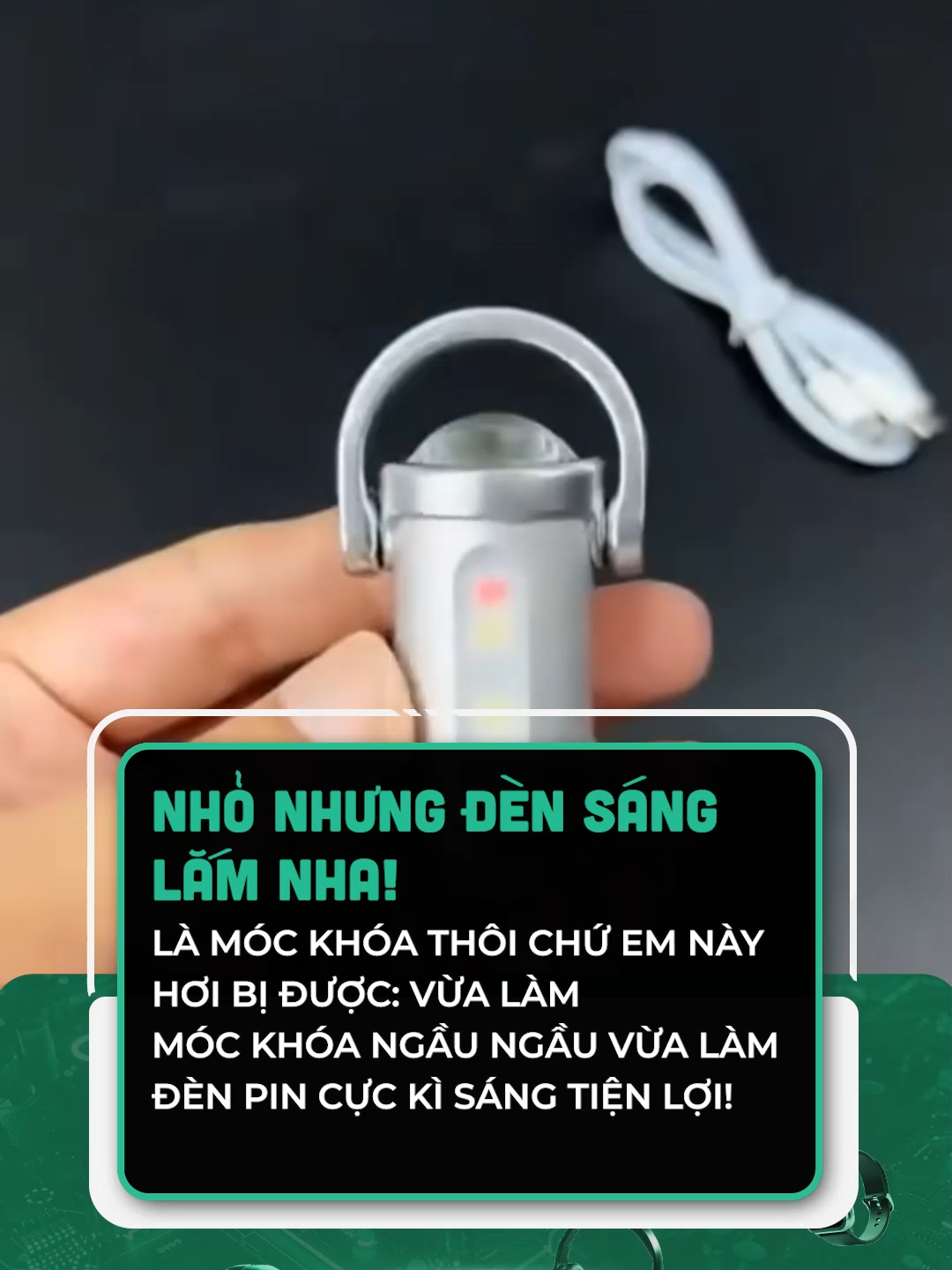 Vừa sáng vừa làm móc khóa luôn #Tech #congnghe #cltech #celebnetwork #clmedia #den