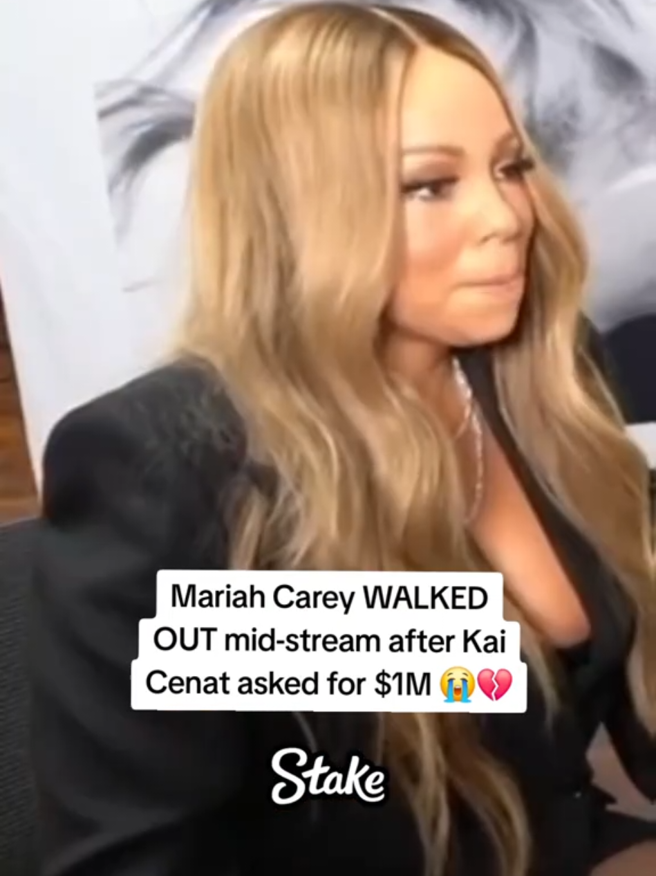 Mariah Carey WALKED OUT mid-stream after Kai Cenat asked for $1M 😭💔 #kaicenat #mariahcarey 