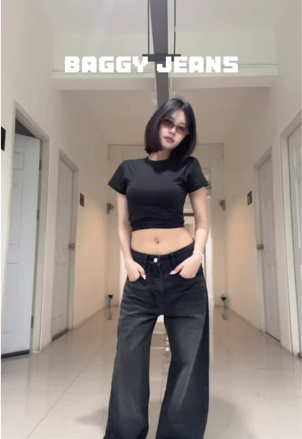#กางเกงยีนส์ #baggyjeans 