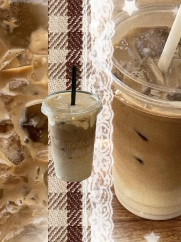 iced milk coffee☕️🤎🤍#coffee#drink#xyzbca#fypシviral 