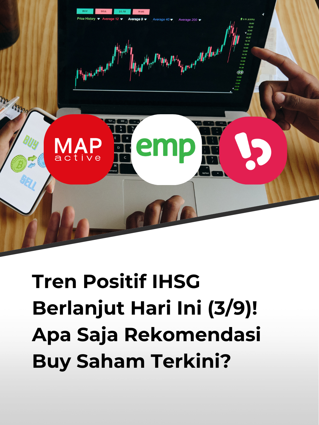 ⬇️ Rangkuman Pasar & Saham Pilihan Hari Ini (Rabu, 3 September 2025) ⬇️  Indeks Harga Saham Gabungan (IHSG) pada perdagangan hari ini diprediksi bergerak variatif (mixed) dengan potensi menguat 📈 Sejumlah analis melihat IHSG masih berada dalam tren bullish untuk jangka menengah dan akan menguji level support dan resistance kunci 🔥  Beberapa sekuritas telah merilis rekomendasi saham yang menarik untuk diperhatikan nih: 🔹 Sektor Properti & Konsumer:  1️⃣ CTRA (Ciputra Development) 2️⃣ JPFA (Japfa Comfeed) 3️⃣ MAPA (Map Aktif Adiperkasa) 🔹 Sektor Energi & Komoditas: 1️⃣ BUMI (Bumi Resources) 2️⃣ ENRG (Energi Mega Persada) 3️⃣ AALI (Astra Agro Lestari) 🔹 Sektor Teknologi: 1️⃣ BUKA (Bukalapak) Sentimen Pasar: Fokus pasar hari ini tampak tertuju pada saham-saham di sektor energi dan komoditas yang kembali menunjukkan potensi. Selain itu, saham dari sektor properti dan teknologi juga menarik untuk dicermati seiring dengan dinamika pasar. Saham apa nih yang jadi inceran kamu hari ini? Komen dong! 👇 Disclaimer: Konten ini hanya untuk tujuan informasi dan edukasi, bukan merupakan nasihat atau ajakan investasi. Selalu lakukan riset mandiri (DYOR) dan konsultasikan dengan profesional sebelum mengambil keputusan investasi. Risiko ditanggung oleh masing-masing investor. #IHSG #saham #investasi #RekomendasiSaham #SahamHariIni #PasarModal #InvestasiSaham #BeritaEkonomi #TradingSaham #IDX #SahamIndonesia #CTRA #BUMI #JPFA #BUKA #AALI