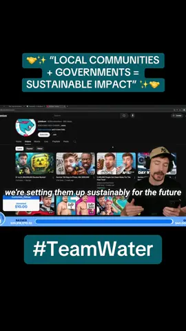 This isn’t just about hitting $40M — it’s about decades of clean water, built to last. A future sustained by the people it helps. 🌊 #MrBeast #TeamWater #charity 